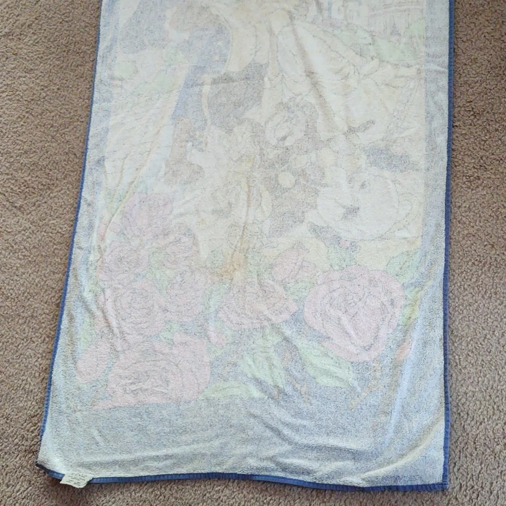 Vintage Disney Beauty And The Beast Towel